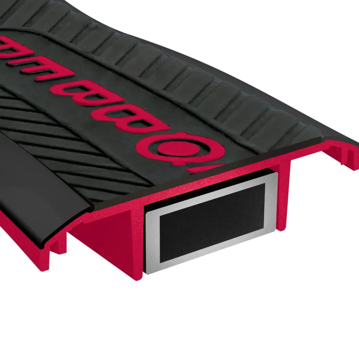 Monopattino per Bimbi 2 Ruote Rosso Manubrio Regolabile Ruote LED