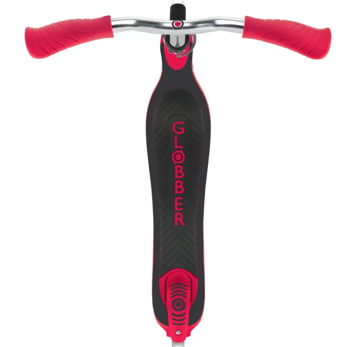 Monopattino per Bimbi 2 Ruote Rosso Manubrio Regolabile Ruote LED