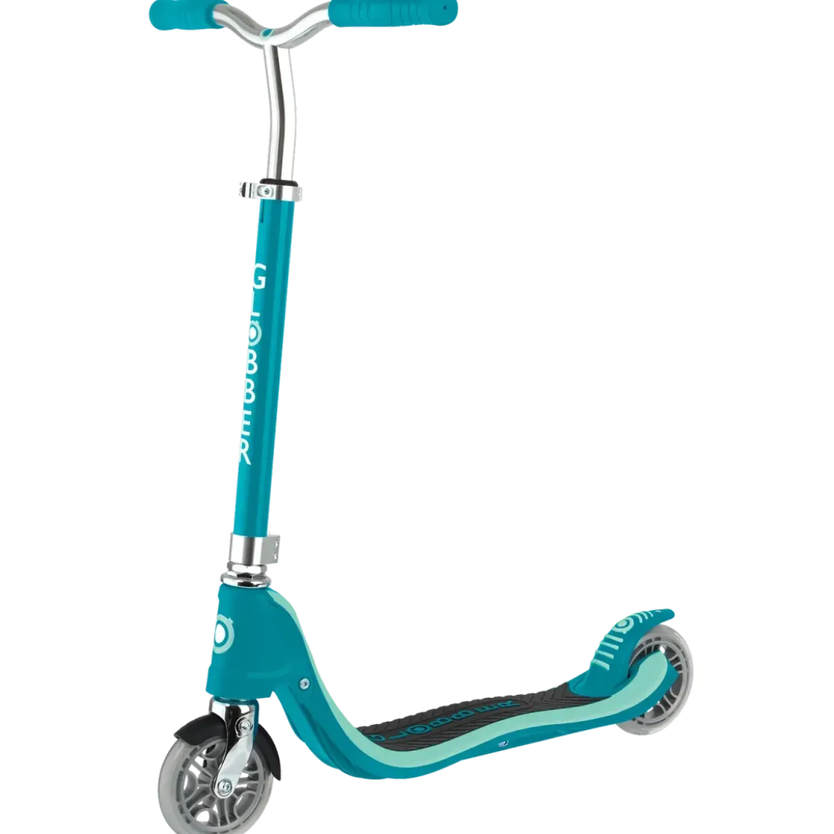 Monopattino Regolabile Bambini 6+ a 2 Ruote 100 kg Verde Acqua Robusto