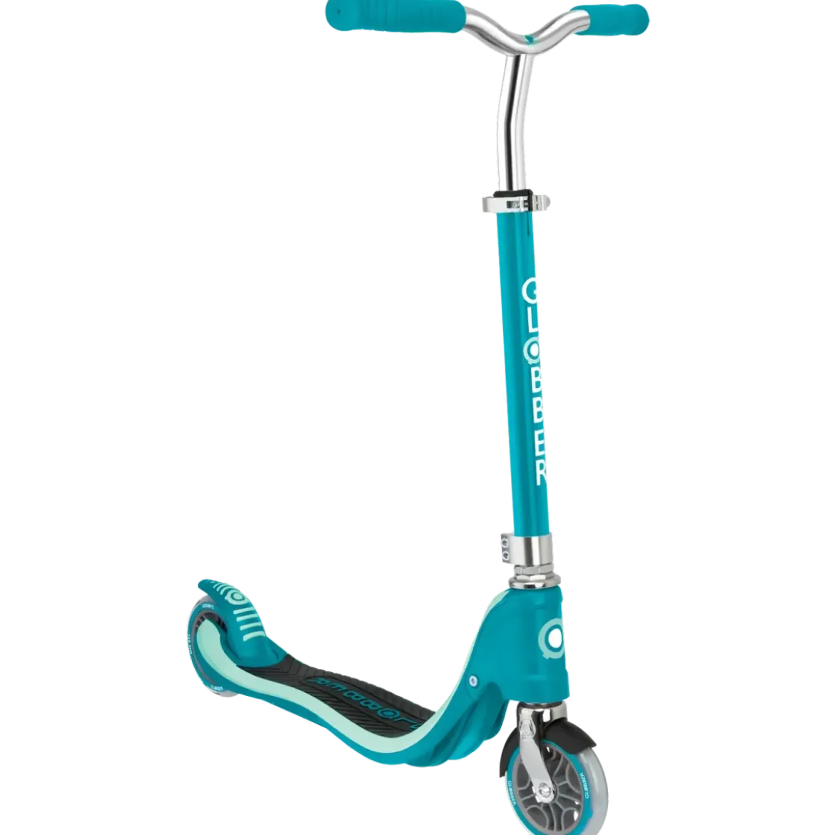 Monopattino Regolabile Bambini 6+ a 2 Ruote 100 kg Verde Acqua Robusto