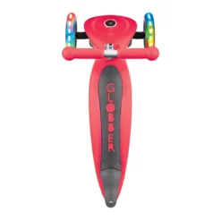 Monopattino Rosso con Luci Scooter Pieghevole per Bambino max 50 kg