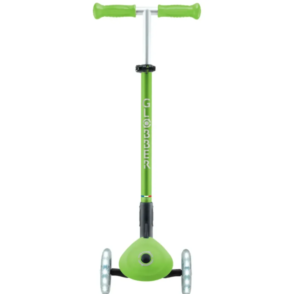 Monopattino 3 Ruote Bambini Pieghevole Regolabile Ruote LED Verde