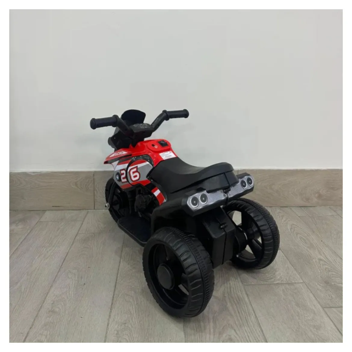 Moto Elettrica da Bambino a Pedale Colore Rosso 6V
