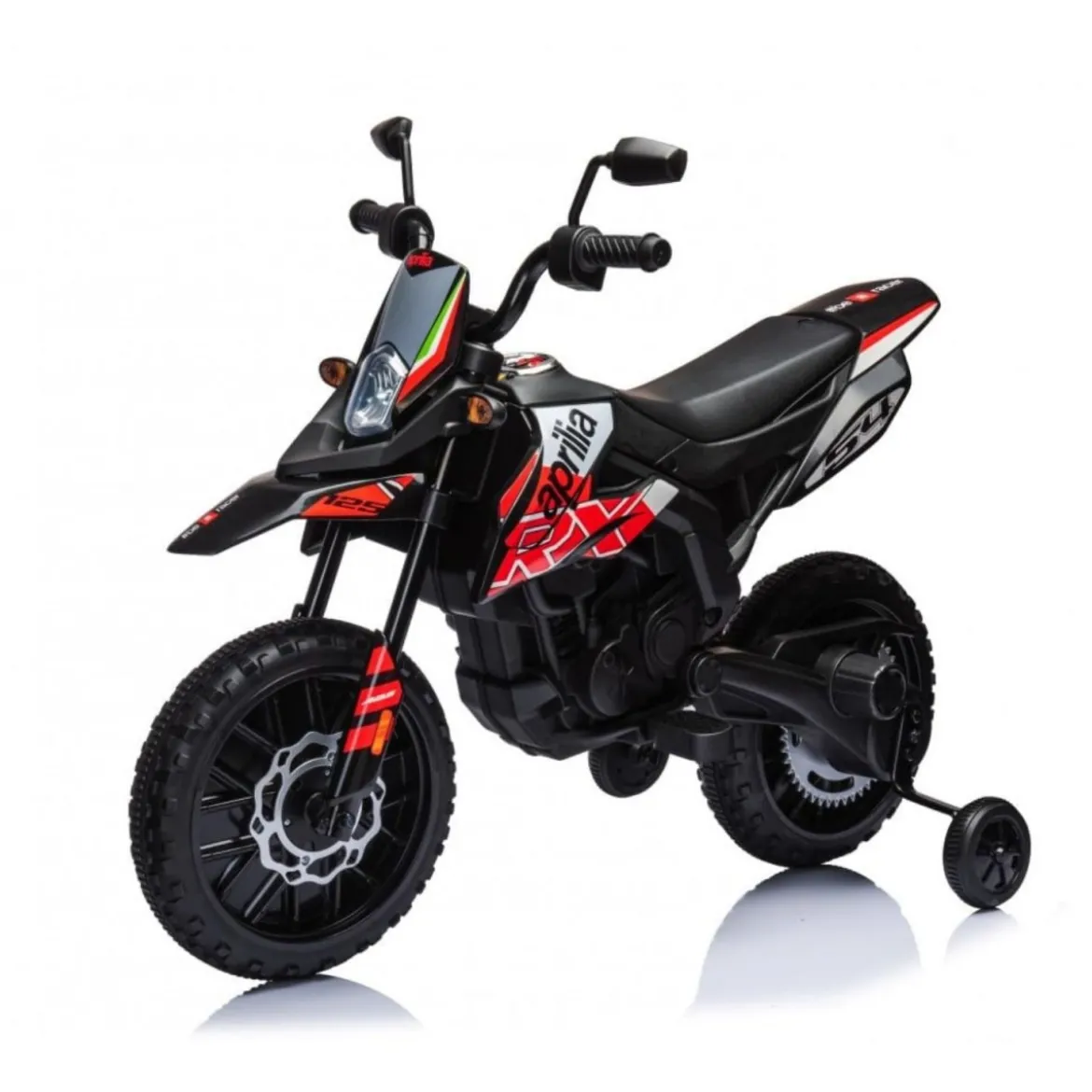 Moto Elettrica da Bambino Aprilia Motocross RX125 Rossa