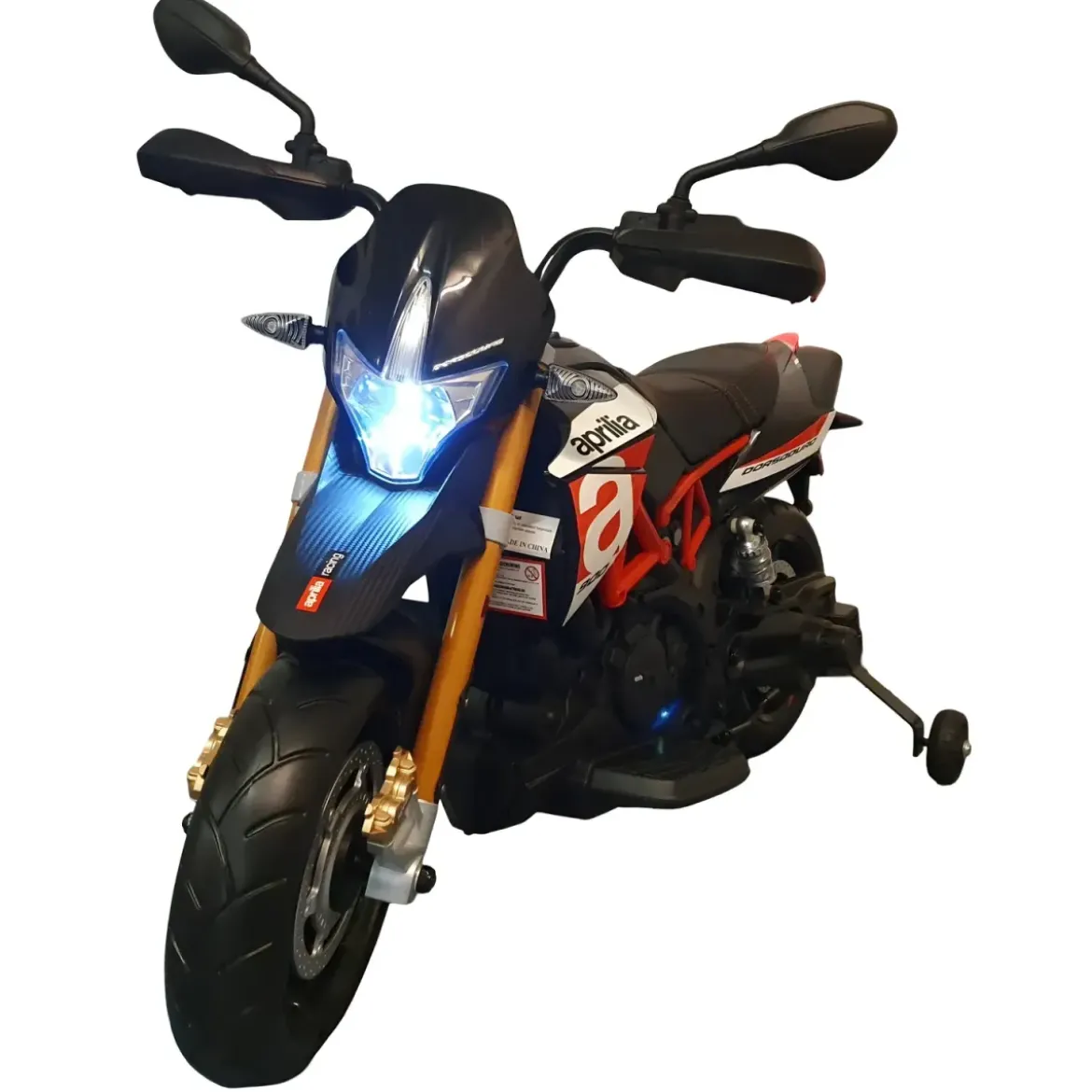 Moto Elettrica per Bambini Aprilia Scooter Dorsoduro a Batteria 12 V