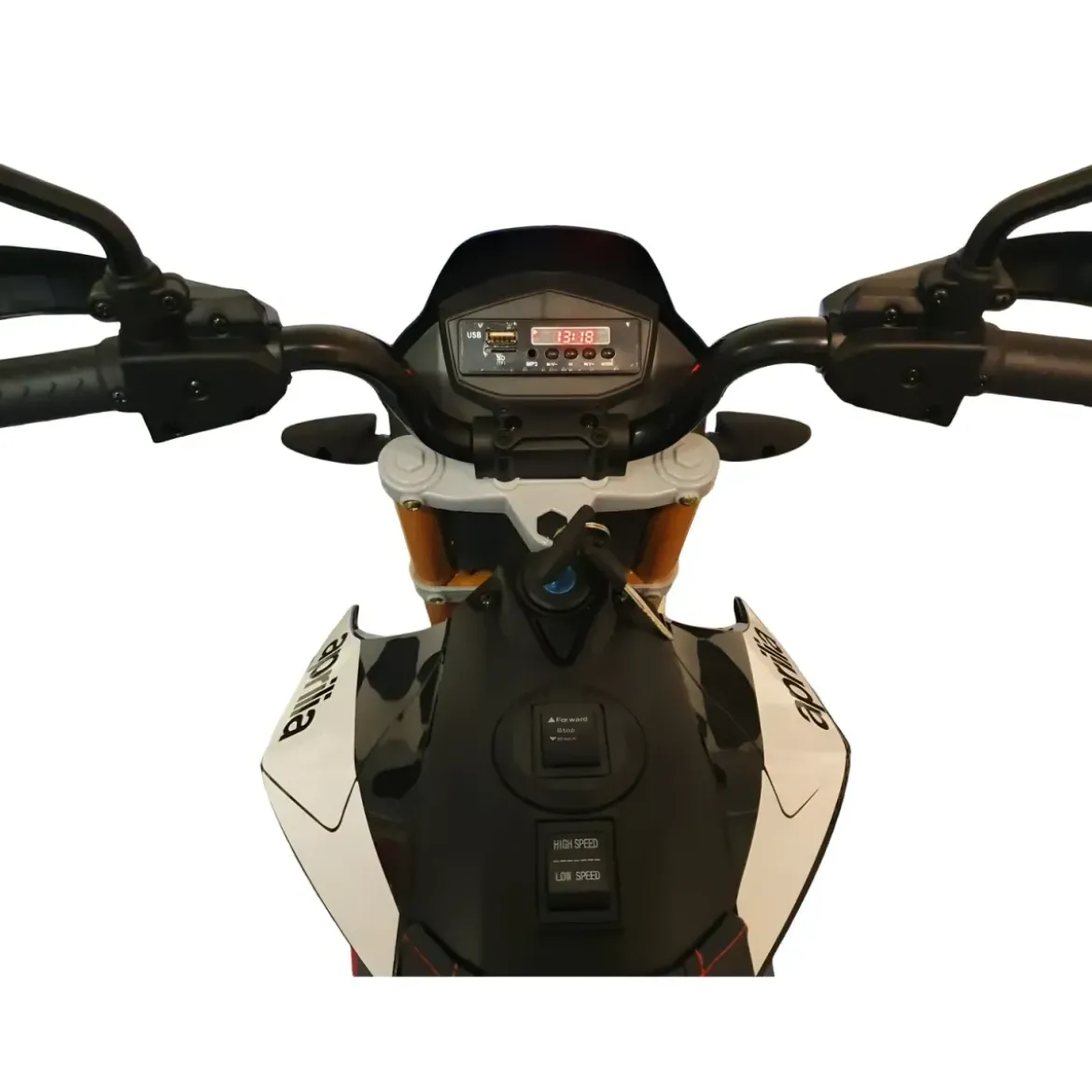 Moto Elettrica per Bambini Aprilia Scooter Dorsoduro a Batteria 12 V