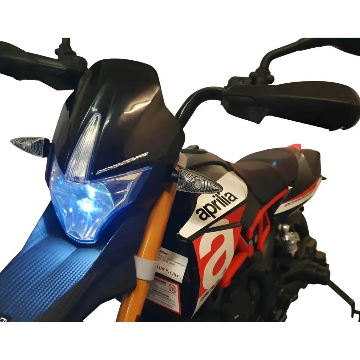 Moto Elettrica per Bambini Aprilia Scooter Dorsoduro a Batteria 12 V