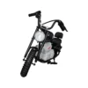 Moto Elettrica per Bambini Chopper Nero 24V 200W Sedile in Pelle