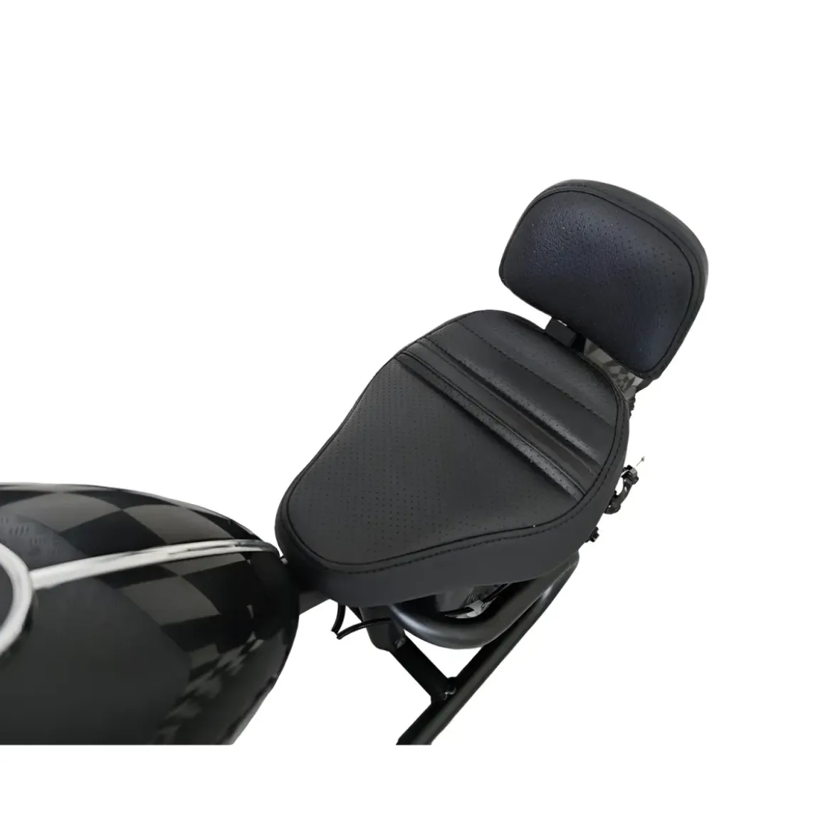 Moto Elettrica per Bambini Chopper Nero 24V 200W Sedile in Pelle