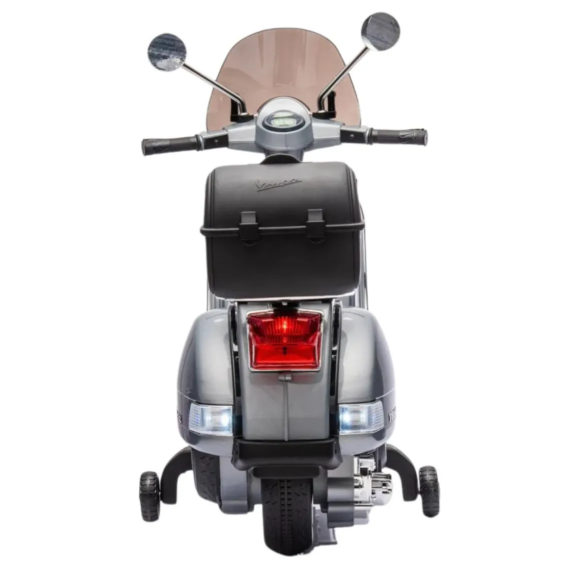Moto Elettrica per Bambini Piaggio Vespa PX 150 Grigio Batteria 12 V