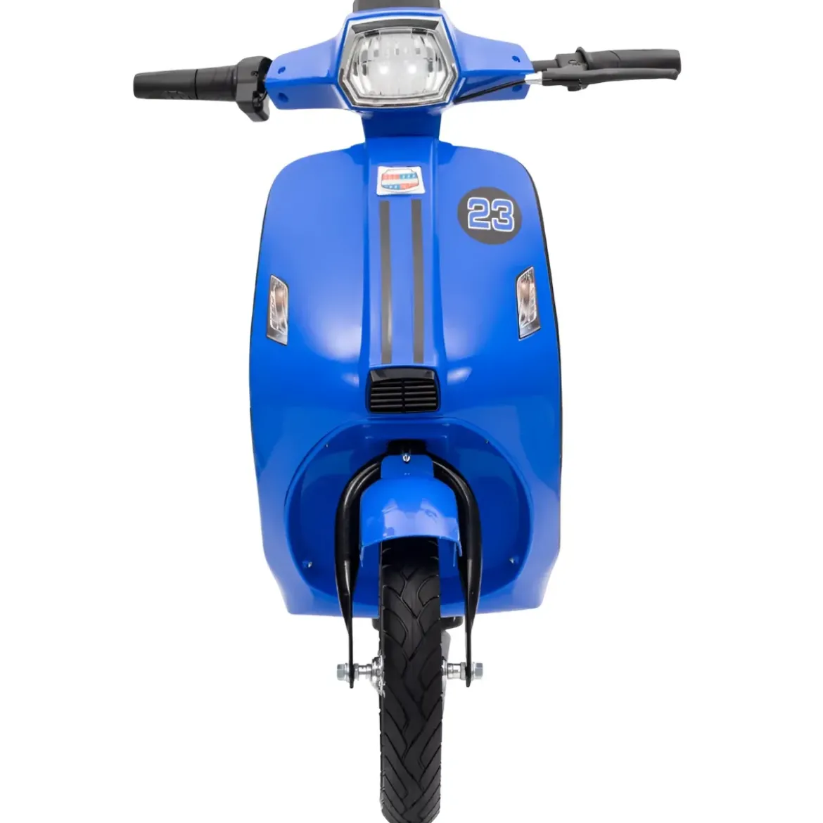Moto Elettrica 24V per Bambini Blu Doppia Batteria Waterproof
