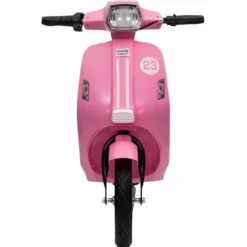 Moto Elettrica 24V per Bambini Rosa Doppia Batteria Waterproof