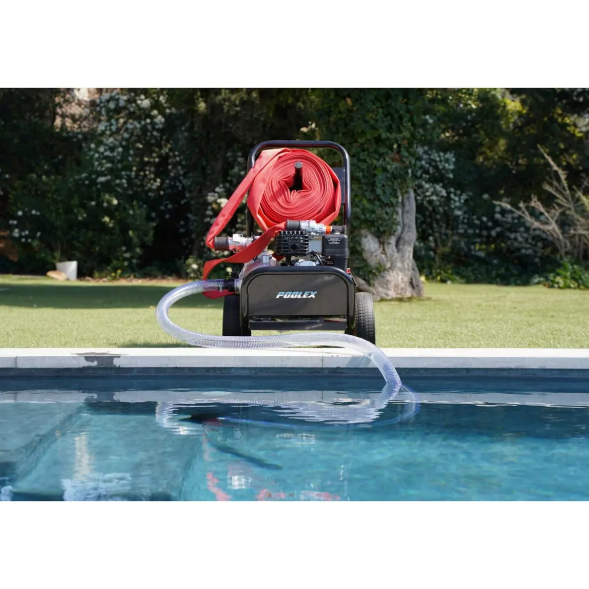 Motopompa Antincendio PoolSam per Piscina Pompa Acqua Carrellata Incendio