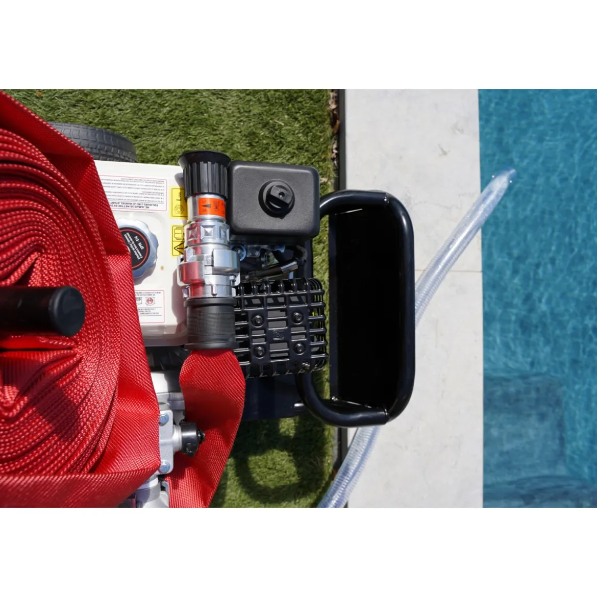 Motopompa Antincendio PoolSam per Piscina Pompa Acqua Carrellata Incendio