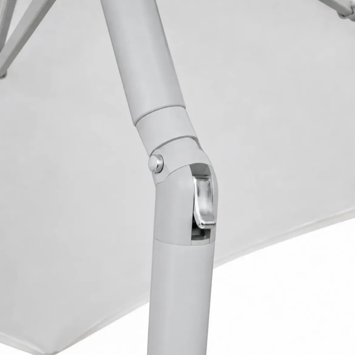 Ombrellone Bianco 3 Mt da Giardino Rotondo Palo Centrale Balcone Girevole