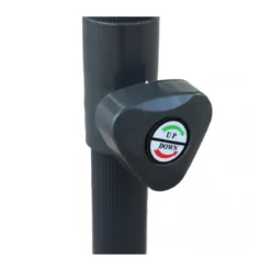 Ombrellone da Giardino Nero Grigio Rettangolare 2x3 Mt Palo Centrale