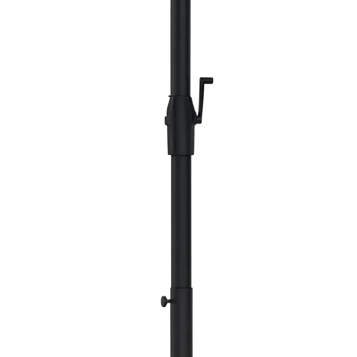 Ombrellone in Metallo Tondo 300 cm Telo Verde Palo Grigio Manovella