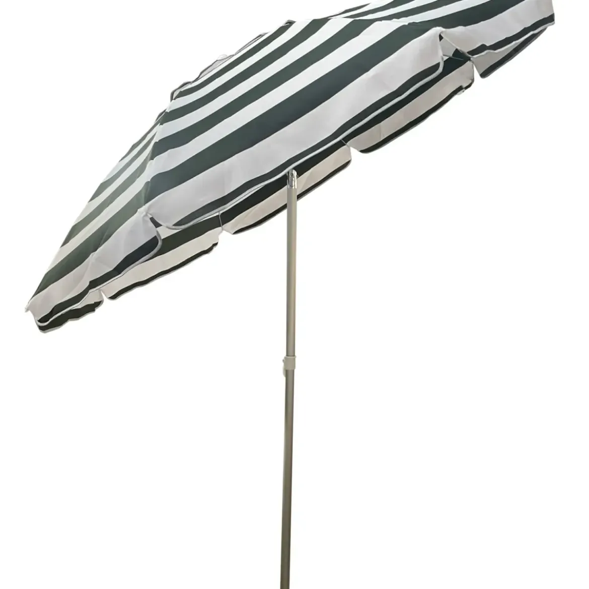 Ombrellone per Giardino 2x2 m Inclinabile Verde Bianco Sacca Tessuto