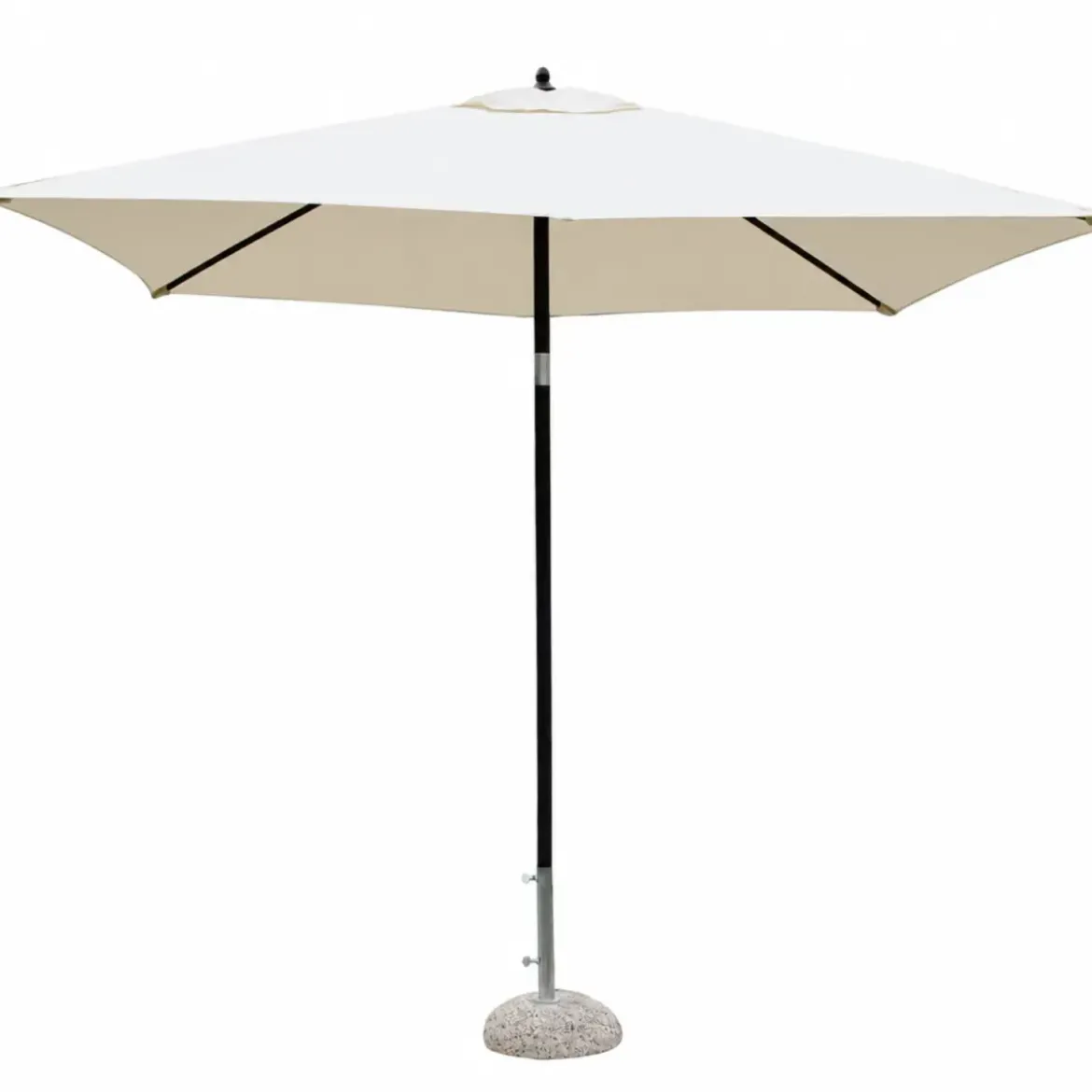 Ombrellone per Giardino 2x3 Rettangolare Ecrù Palo Centrale Alluminio