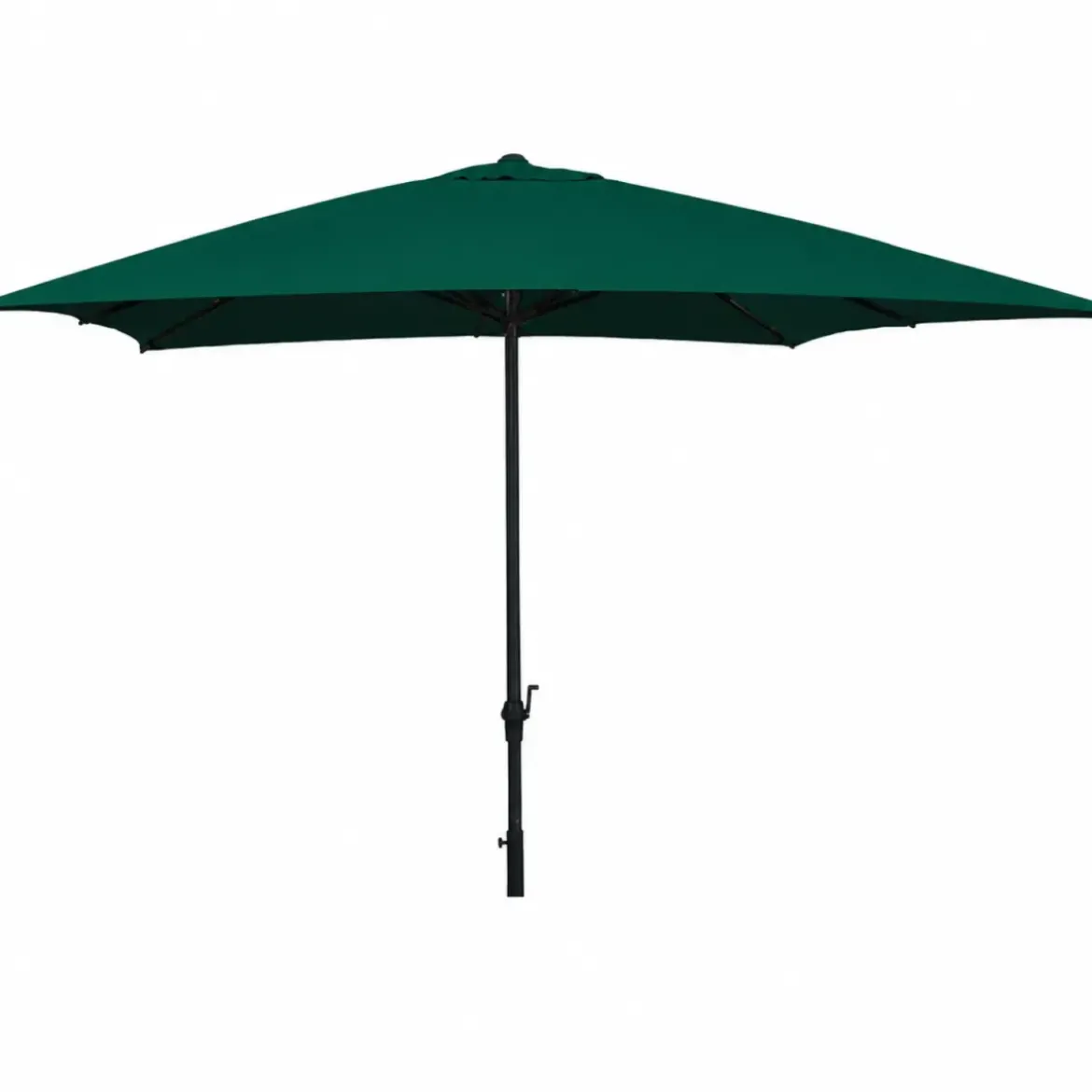 Ombrellone Rettangolare 2x3 Palo Centrale Antivento Telo Verde da Giardino Aria