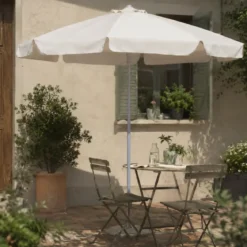 Ombrellone Tondo 300cm Ecru Struttura in Metallo