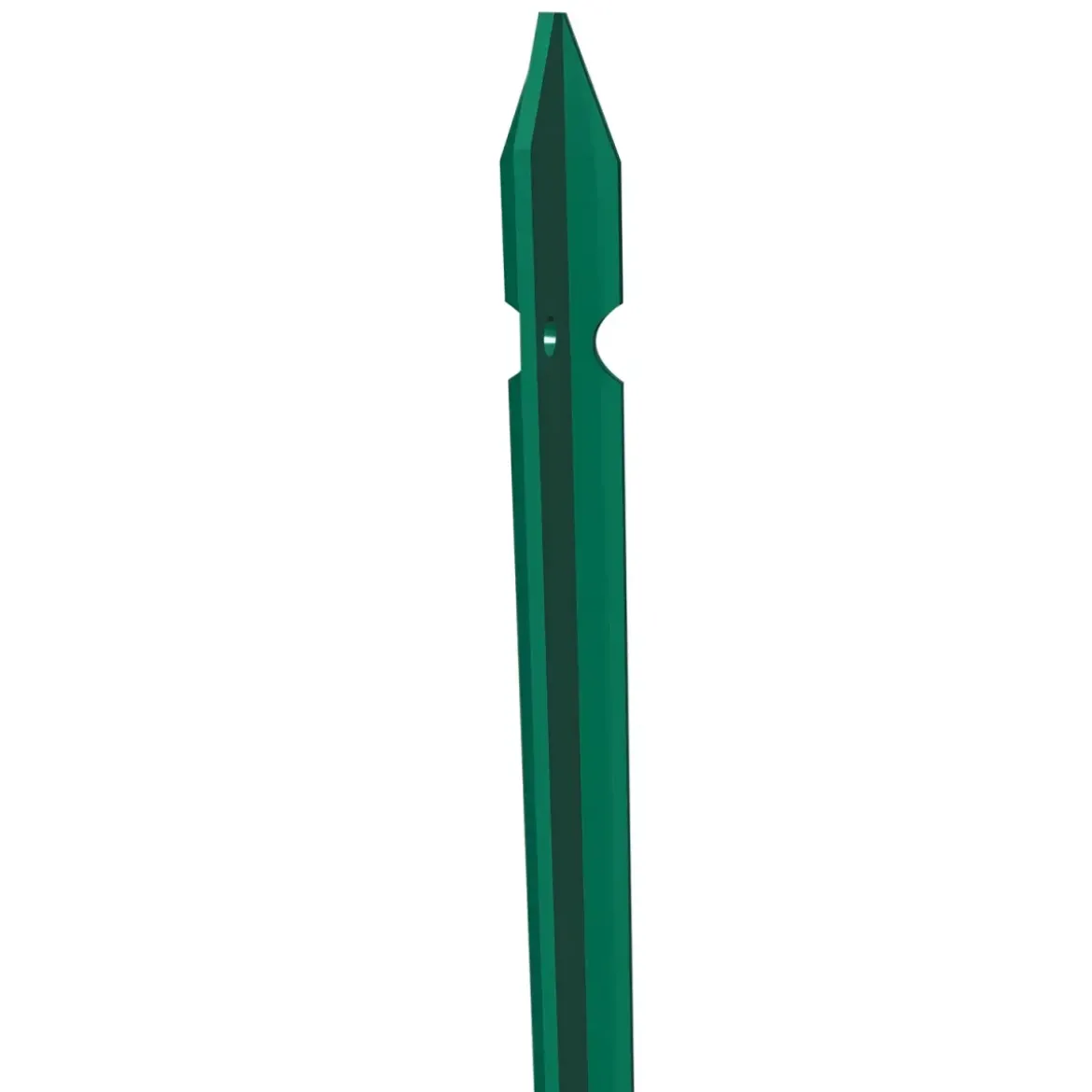 10 Paletti in Ferro per Recinzione 250 cm Plastificato Verde Pali Rete Giardino