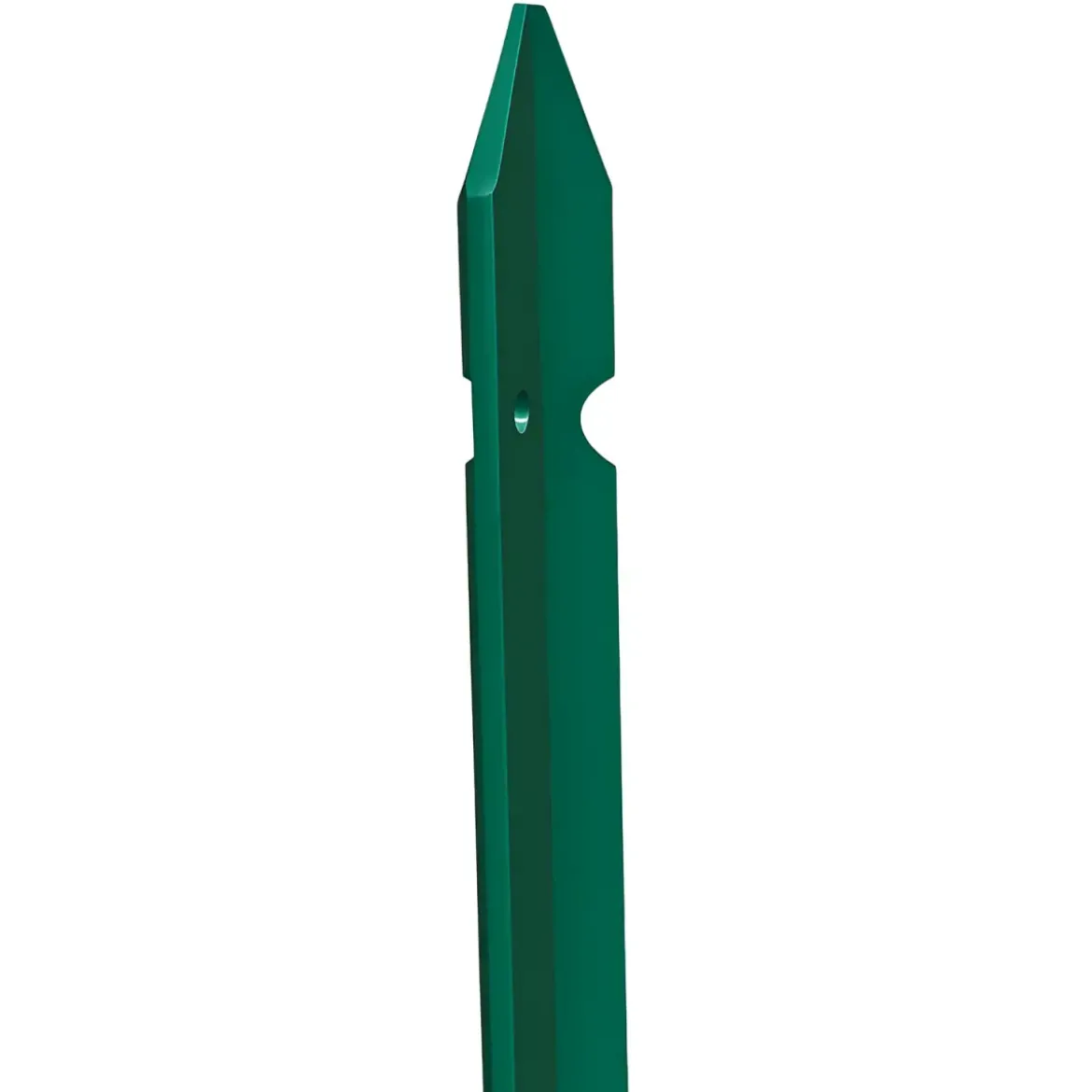 10 Paletti per Recinzione Alti 200 cm 35x35 in Ferro Plastificato Verde Pali a T