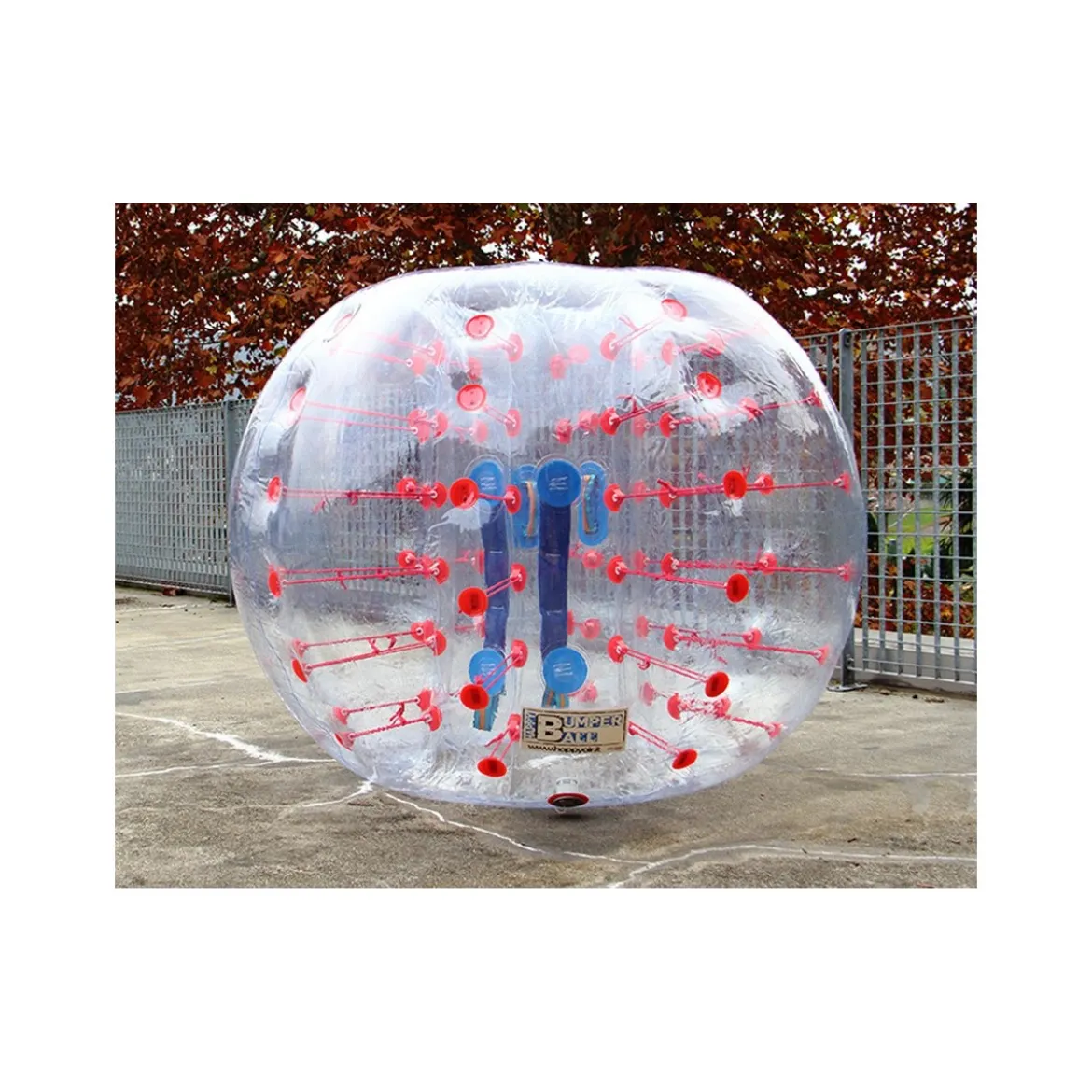 Palla Gonfiabile Happy Bumper Ball 1.5 mt con Pompa Aria Pallone Calcio Paraurti