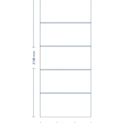 Pannello per Porta Blindata Alluminio Bianco con Incisioni 90x210 cm