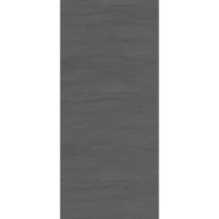 Pannello per Porta Blindata Alluminio Grigio Effetto Onde 90x210 cm