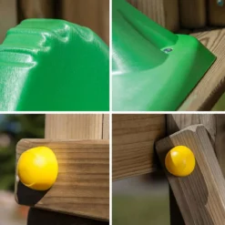 Parco Giochi Giardino per Bimbi Ponte Altalena Scivolo Arrampicata Legno
