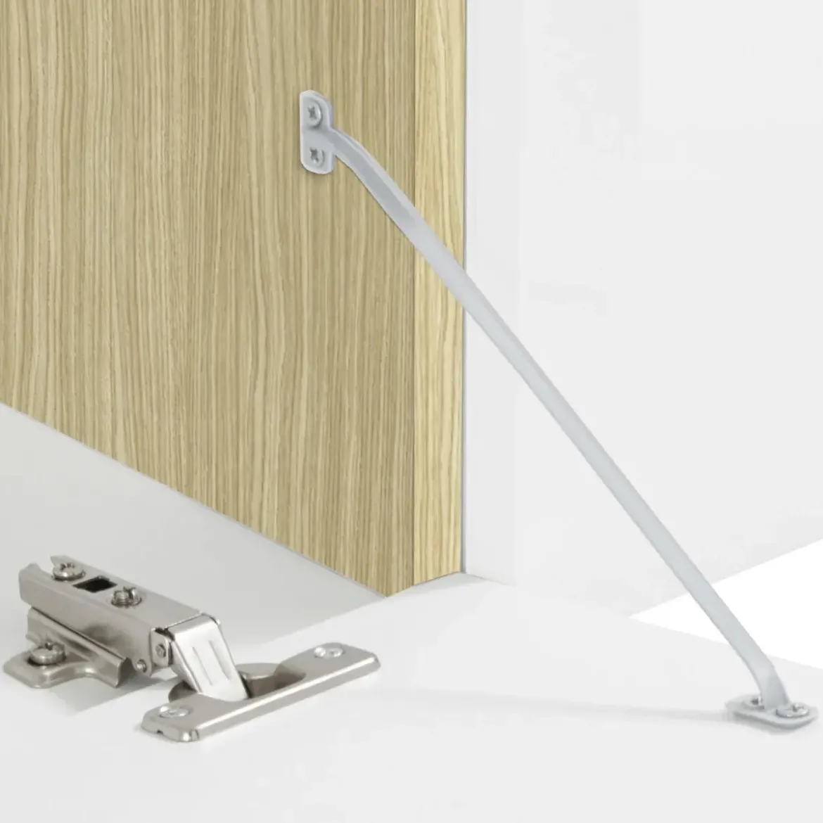 Parete Attrezzata 2 Vetrine Porta TV Libreria Beige Rovere Soggiorno