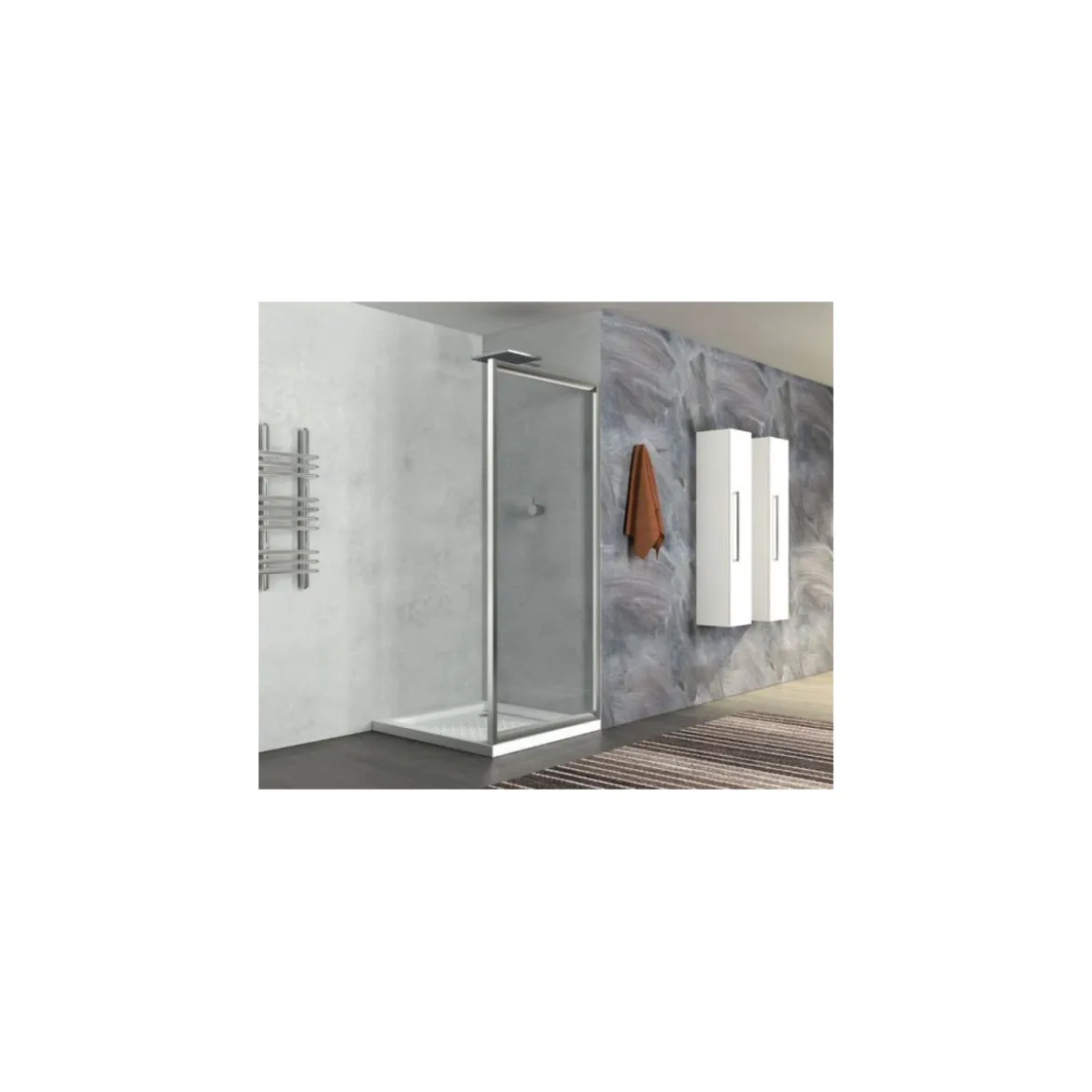 Parete Fissa 60 70 90 cm da abbinare a Box Doccia in Cristallo 6 mm