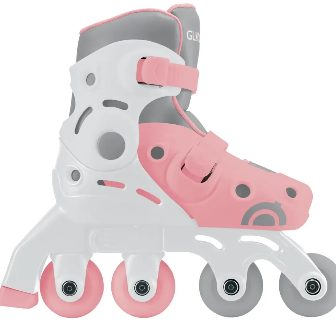 Pattini Bambini Regolabili 2 in 1 Rosa Taglia 30-33 Inline e Learning