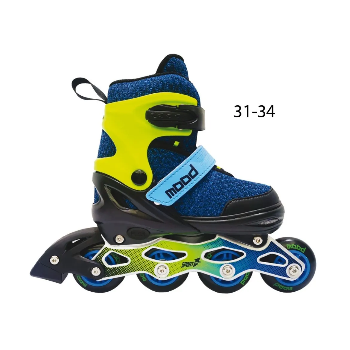 Pattini in Linea a 4 Rotelle da Bambino 31-34 Roller Rolleblade Regolabili Freno