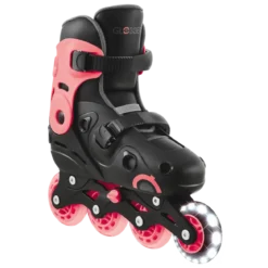 Pattini in Linea per Bambini Taglia 34-37 LED Freno Posteriore Rosa