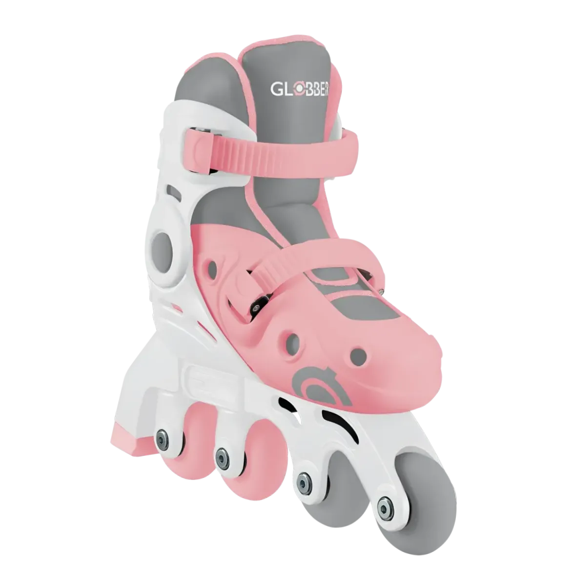 Pattini per Bambini 2 in 1 Regolabili Taglia 26–29 Rosa Pastello