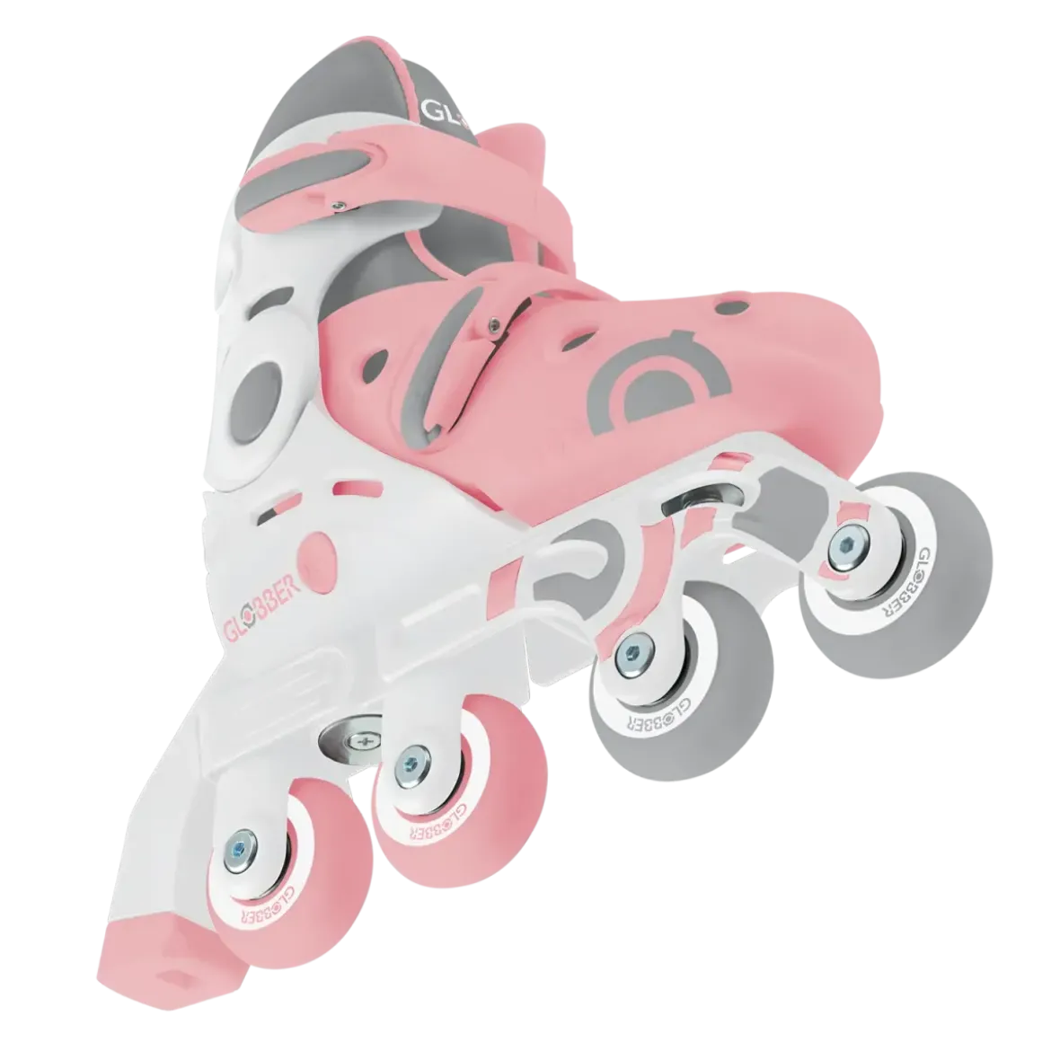 Pattini per Bambini 2 in 1 Regolabili Taglia 26–29 Rosa Pastello