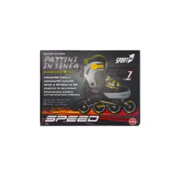Pattini per bambini Speed taglia 31 - 34 a 4 ruote in linea