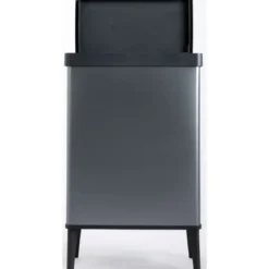 Pattumiera Keter 54L Blu Perlato Apertura Push per Cucina con Gambe