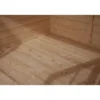 Pavimento in Abete Grezzo per Casetta Gilda con Base in Legno Trattato