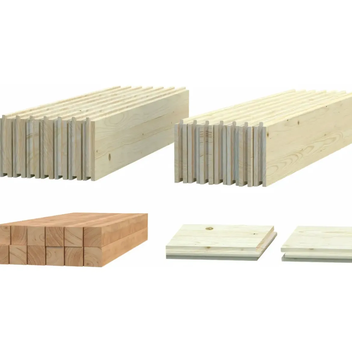 Pavimento per Casetta da Giardino in Legno 285x291 cm Kit Base