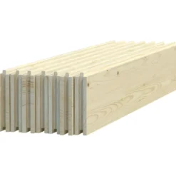 Pavimento per Casetta in Legno da Giardino 176x176 cm Kit Base