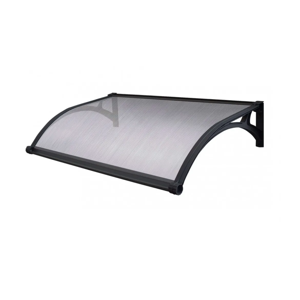 Pensilina con Led 150x100 in Policarbonato Alveolare Opaca Antipioggia