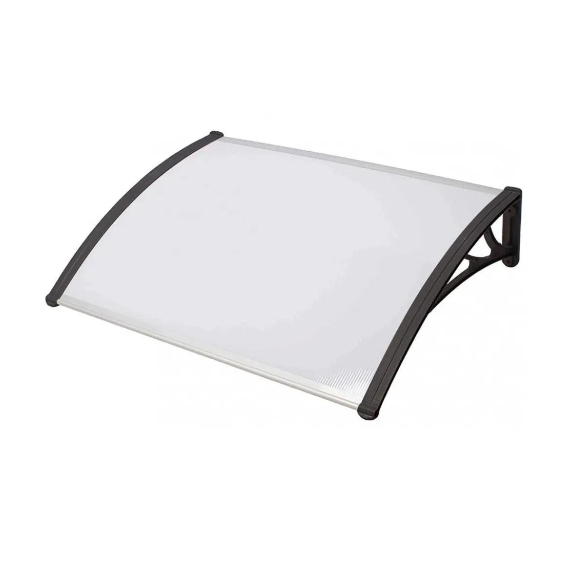 Pensilina in Policarbonato 120x100 da Esterno Antipioggia per Porta e Portone