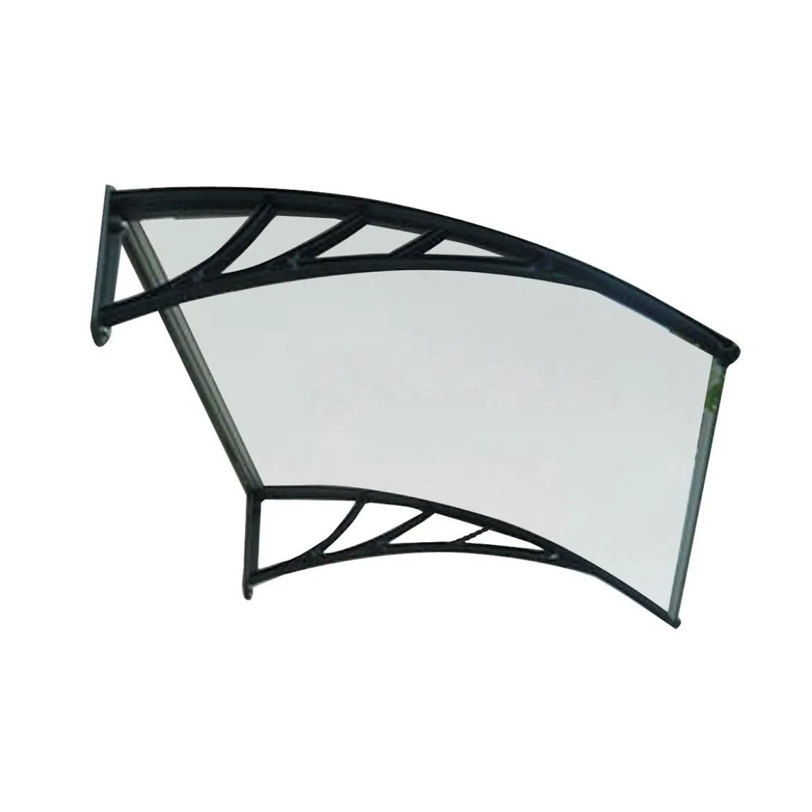 Pensilina Tettoia 150x100 Policarbonato Trasparente Porta Finestra Alveolare