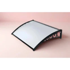 Pensilina 120x80 in Policarbonato Alveolare Trasparente Modulare