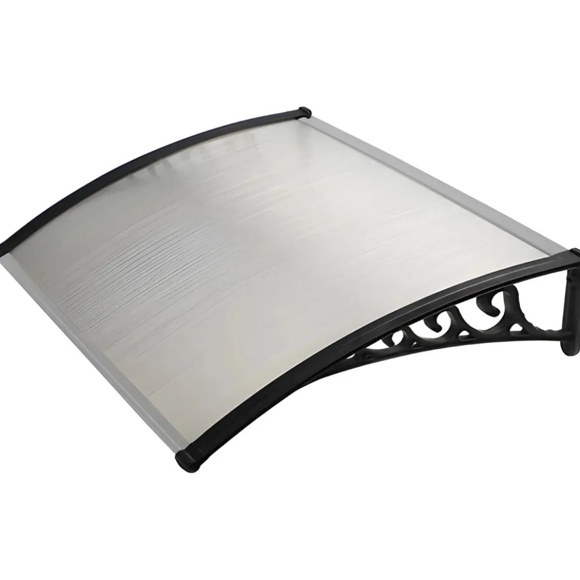 Pensilina 100x80 in Policarbonato Alveolare Trasparente Modulare