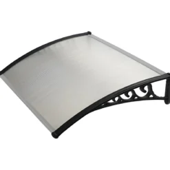Pensilina 100x60 in Policarbonato Alveolare Trasparente Modulare