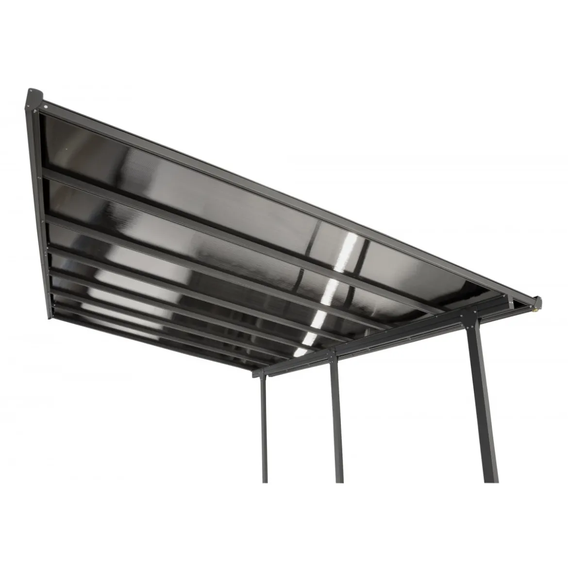 Pergola Addossata 3x3 in Alluminio Gazebo da Giardino Terrazzo Pergolato